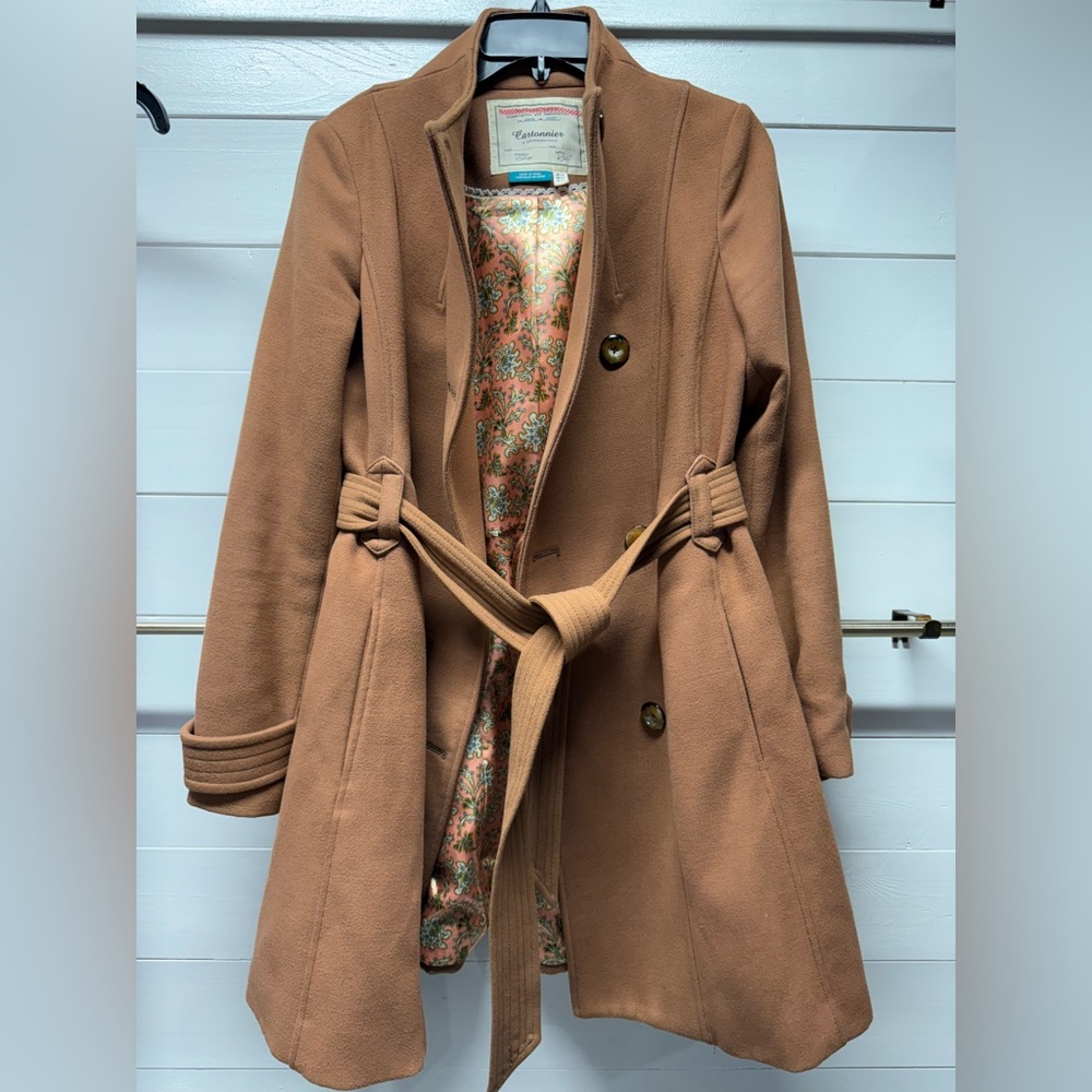 Anthropologie Women's Tan Coat size 2